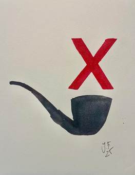 Una pipa tachada con una equis roja