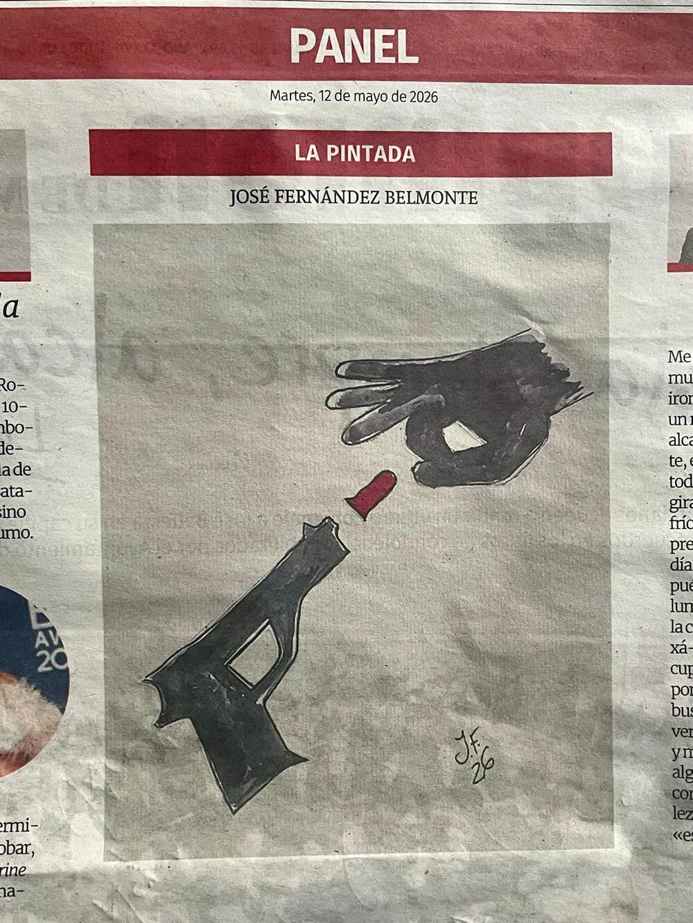 La Pintada nº 16: «Gatillo», publicada el Martes, 12 de mayo de 2026 en La Opinión de Murcia