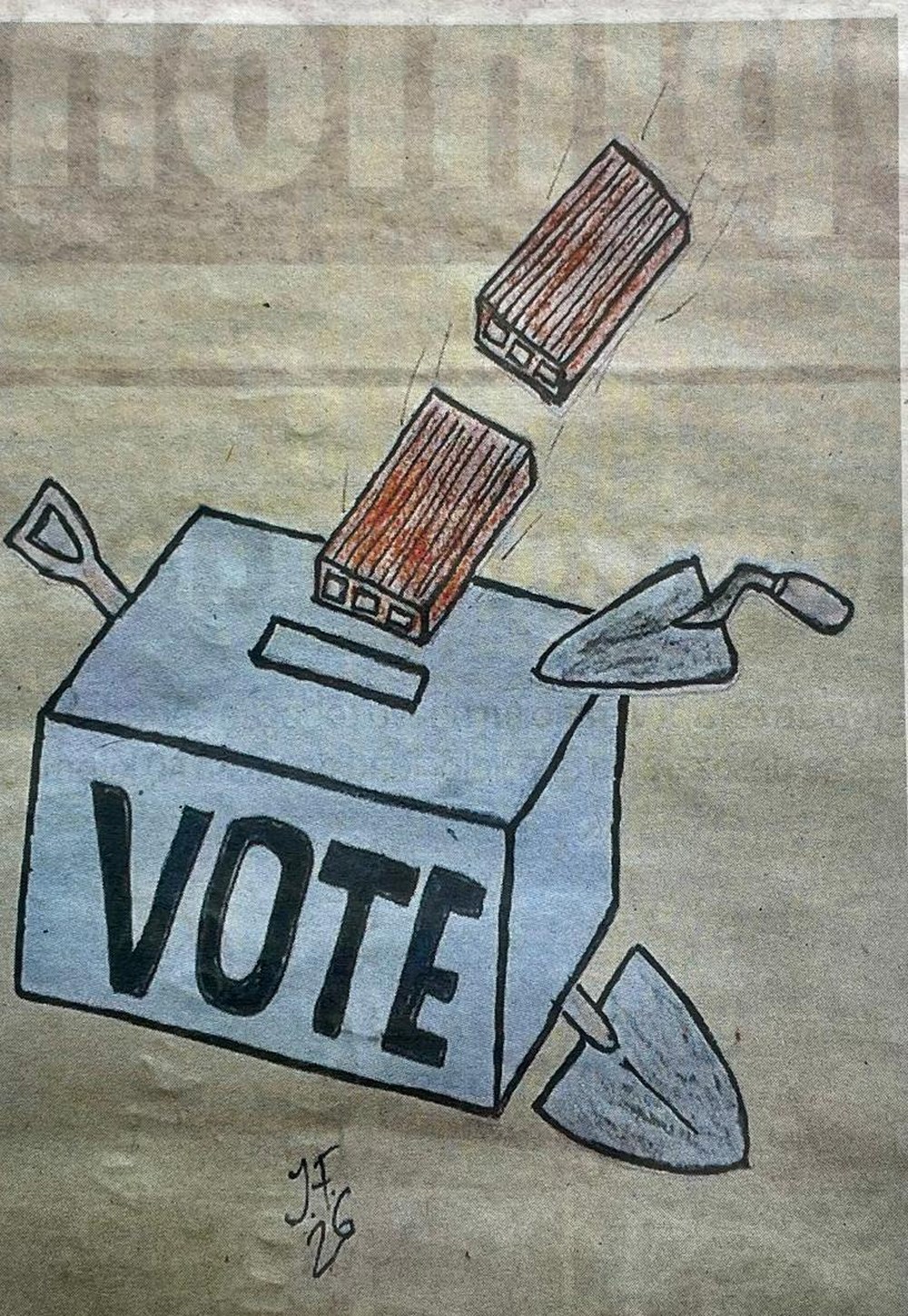 La Pintada nº 20: «Vote», publicada el Martes, 19 de mayo de 2026 en La Opinión de Murcia