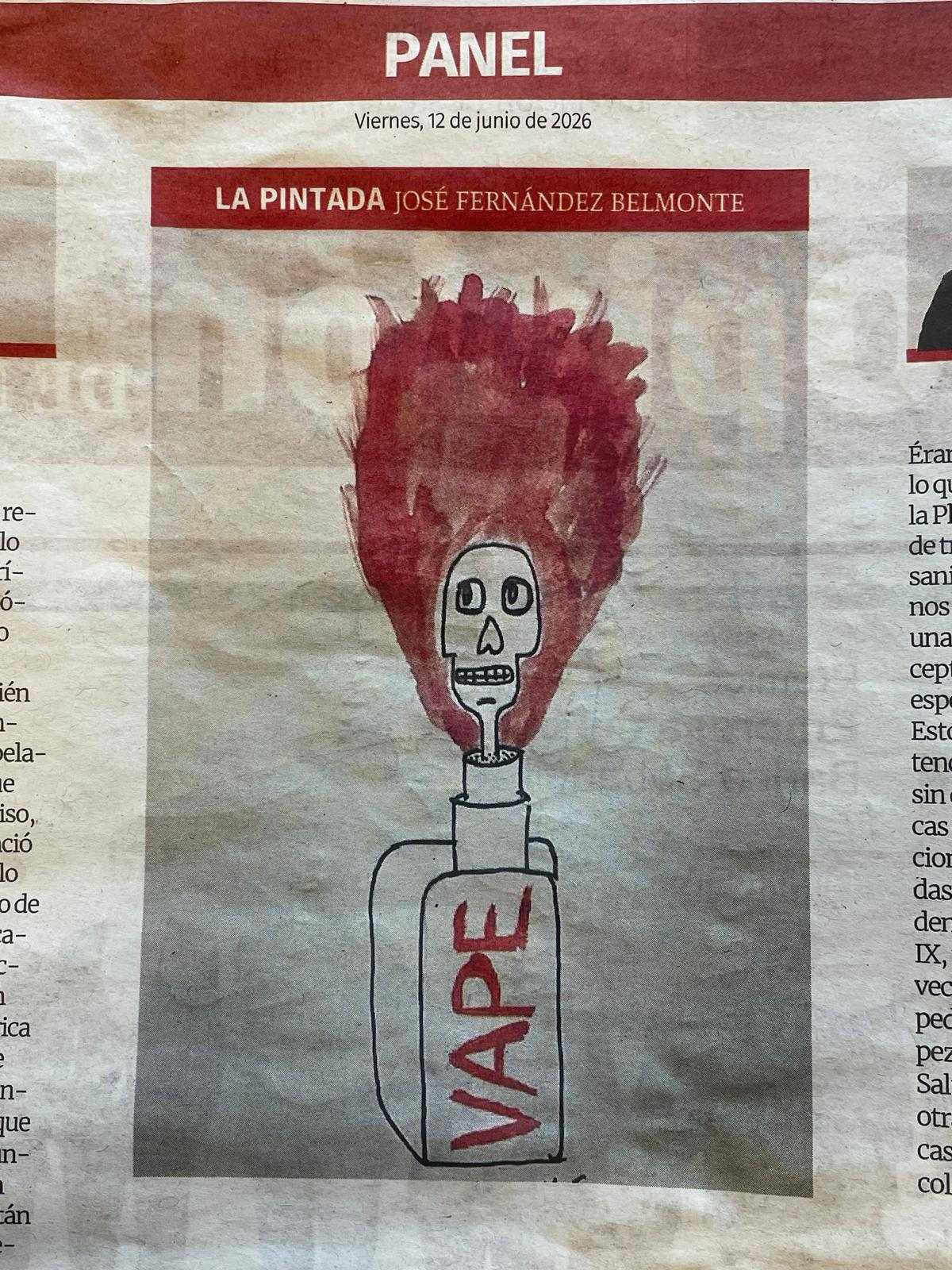 La Pintada nº 34: «Vape», publicada el Viernes, 12 de junio de 2026 en La Opinión de Murcia