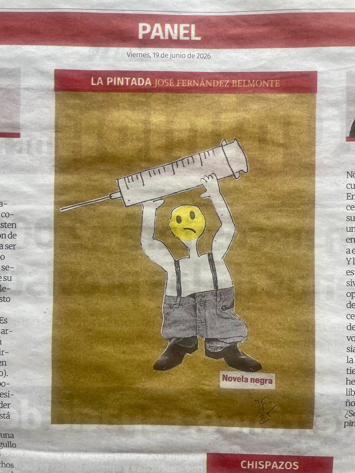 La Pintada nº 38: «Novela negra», publicada el Viernes, 19 de junio de 2026 en La Opinión de Murcia