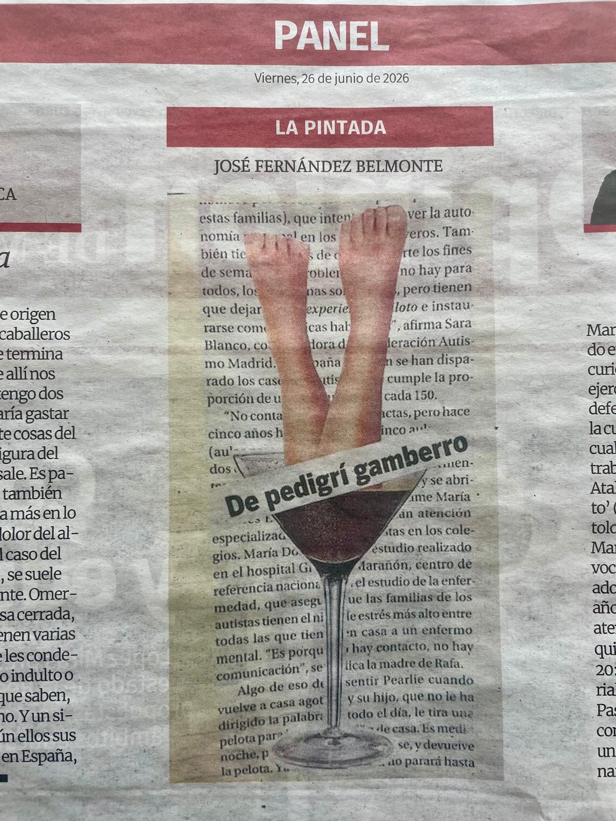 La Pintada nº 42: «De pedigrí gamberro», publicada el Viernes, 26 de junio de 2026 en La Opinión de Murcia