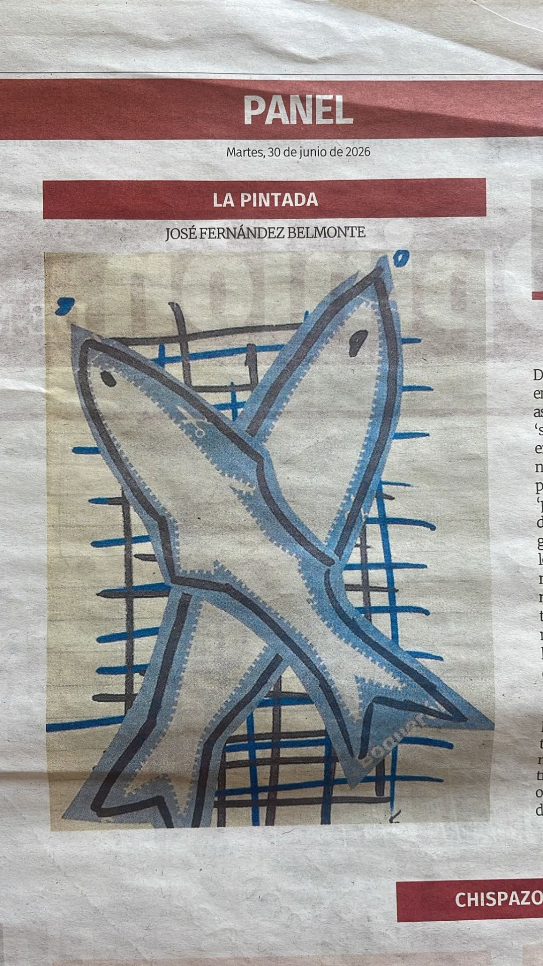La Pintada nº 43: «Peces de ciudad», publicada el Martes, 30 de junio de 2026 en La Opinión de Murcia