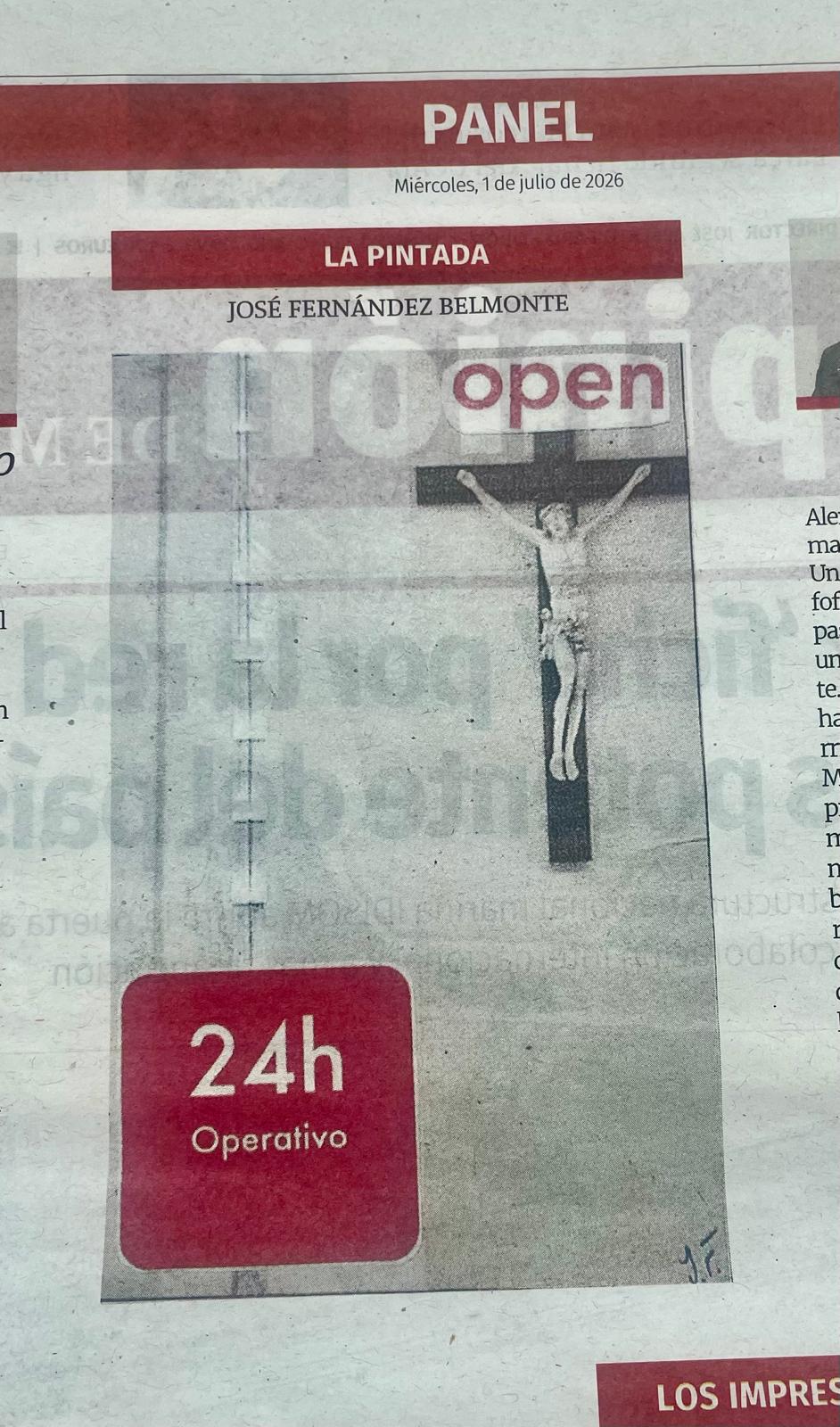La Pintada nº 44: «Operativo del perdón», publicada el Miércoles, 1 de julio de 2026 en La Opinión de Murcia