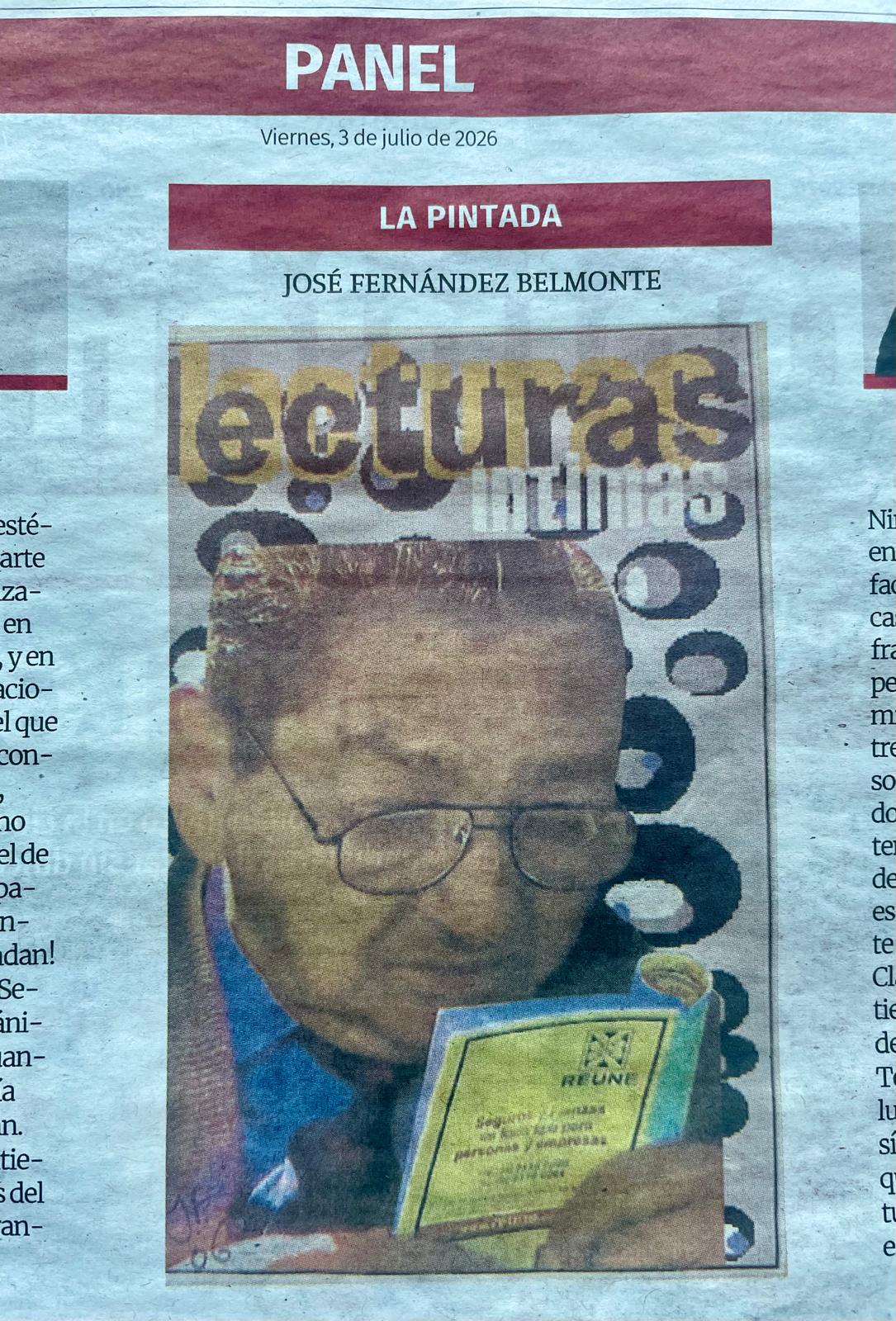La Pintada nº 46: «Lecturas íntimas», publicada el Viernes, 3 de julio de 2026 en La Opinión de Murcia