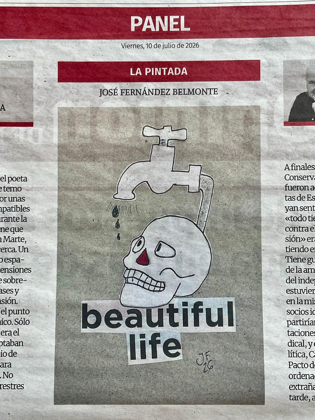 La Pintada nº 50: «Beautiful life», publicada el Viernes, 10 de julio de 2026 en La Opinión de Murcia