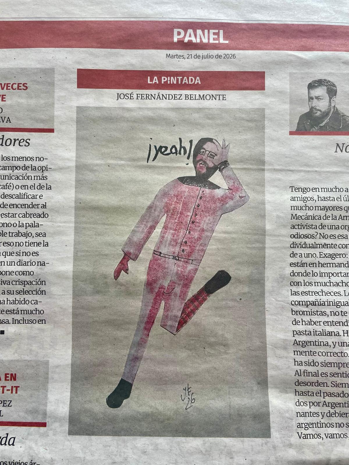 La Pintada nº 54: «¡Yeah!», publicada el Martes, 21 de julio de 2026 en La Opinión de Murcia