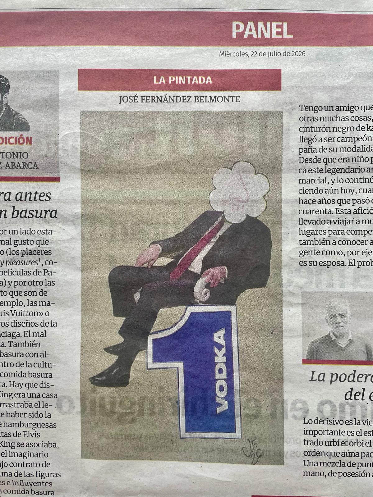 La Pintada nº 55: «Vodka de primera», publicada el Miércoles, 22 de julio de 2026 en La Opinión de Murcia