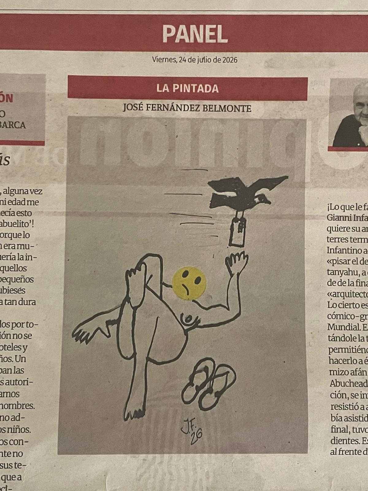 La Pintada nº 57: «¡Ostias mi móvil!», publicada el Viernes, 24 de julio de 2026 en La Opinión de Murcia