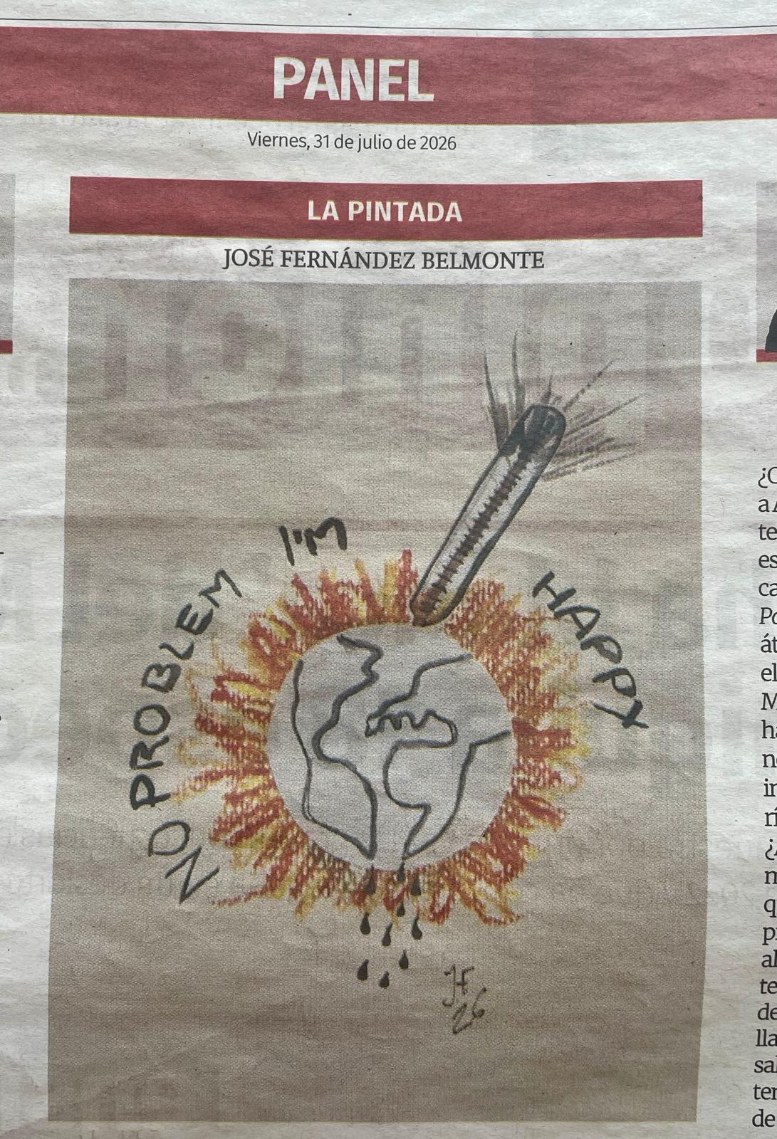 La Pintada nº 61: «Cambio climático», publicada el Viernes, 31 de julio de 2026 en La Opinión de Murcia