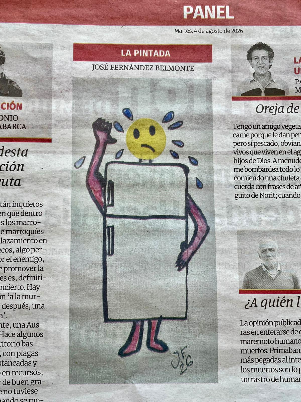La Pintada nº 62: «Refugio climático», publicada el Martes, 4 de agosto de 2026 en La Opinión de Murcia